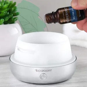 SpaRoom PureMist Ultrasonic Essential Oil Diffuser and Fragrance Mister – LED Light Show – 100ml Capacity - sparoom diffuser