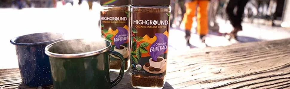 Highground Organic Instant Decaf Coffee, 3.53 Ounce Decaf Coffee 3.53 Ounce (Pack of 1) - Highground Organic Instant Coffee