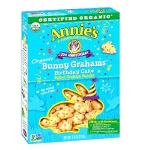 Annie's Organic Birthday Cake Bunny Graham Snacks, 7.5 oz. Box - product information 2