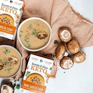KETTLE & FIRE Broccoli Cheddar Soup with Bone Broth, 16.9 OZ 1.05 Pound (Pack of 1) - Bone Broth