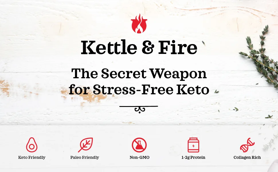 KETTLE & FIRE Broccoli Cheddar Soup with Bone Broth, 16.9 OZ 1.05 Pound (Pack of 1) - kettle and fire bone broth organic soup