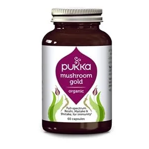 Pukka Organic Herbal Supplements Mushroom Immune (Gold) 60 Capsules - product information 2