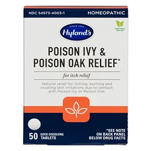 Hyland's Poison Ivy Poison Oak Relief Treatment Tablets, 50 Count - product information 2
