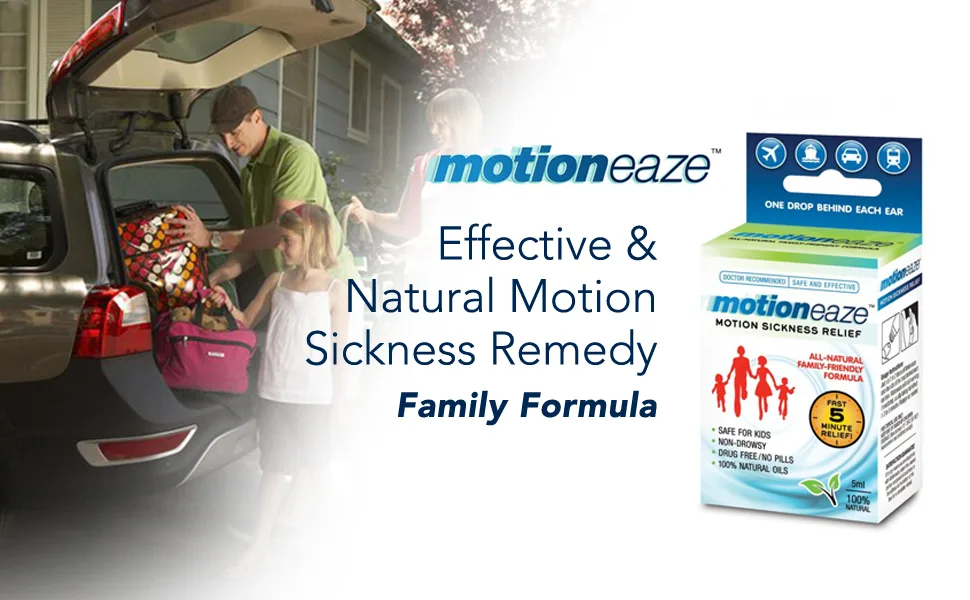 Motioneaze- Natural Motion Sickness Relief - 5ml - motion sickness