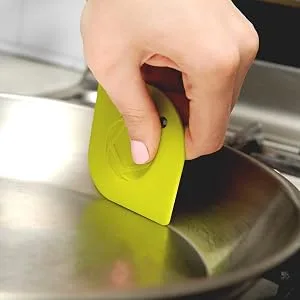 Full Circle Power Couple-Pan Scraper, Grey, One Size, Gray - Scrapper, Cast Iron, Pan, Cleaner, Scrub, Scrubber, Kitchen, Tool, Brush, Sponge, Pot, Recycle, Pair