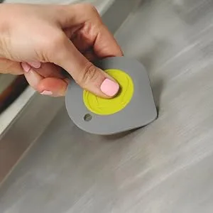 Full Circle Power Couple-Pan Scraper, Grey, One Size, Gray - Scrapper, Cast Iron, Pan, Cleaner, Scrub, Scrubber, Kitchen, Tool, Brush, Sponge, Pot, Recycle, Pair