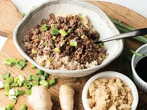 4 Sisters Rice, Rice Long Grain White Enriched, 80 Ounce - Jasmine Pork Rice