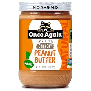 Once Again - Natural Old Fashioned Peanut Butter Crunchy No Salt - 16 oz. - ONCE AGAIN natural peanut butter