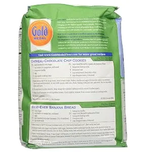 Gold Medal All Purpose Organic Flour, 80-Ounce Package, 5 lbs - product information 2