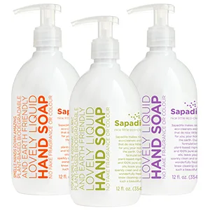 Sapadilla Rosemary + Peppermint Biodegradable Liquid Hand Soap Pump, 12 Ounce, (Pack of 1) Rosemary + Peppermint 1 Pack - Sapadilla Liquid hand Soap pump bottle dispenser mrs meyers method puricy dr watkins jr