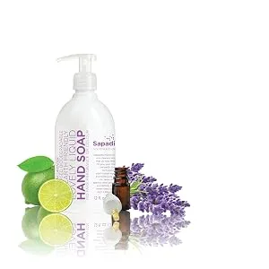 Sapadilla Rosemary + Peppermint Biodegradable Liquid Hand Soap Pump, 12 Ounce, (Pack of 1) Rosemary + Peppermint 1 Pack - Sapadilla liquid pump biodegradeable hand soap mrs meyers methos jr watkins