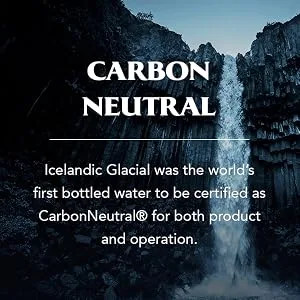 Icelandic Glacial Spring Water, 1 Liter 33.81 Fl Oz (Pack of 1) - Water, Bottled, Natural, Spring, Sparkling, Flavored, Alkaline Carbon pH, Mineral, Glass, Plastic