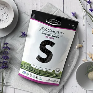 LIVIVA High Protein Keto-Certified Organic Black Bean Spaghetti 7 Ounce (Pack of 6) - product information 5