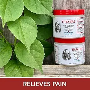 THAYERS Camphor Pain Relieving Pads, Clear/White, Witch Hazel, 60 Count (Pack of 1), Packaging May Vary Medicated 60 Count (Pack of 1) - med pads section 3