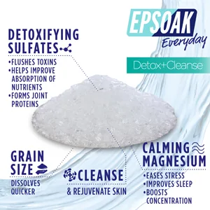 Epsoak Everyday Epsom Salts - 2 lbs. Detox + Cleanse Bath Salts 2 Pound (Pack of 1) - product information 4