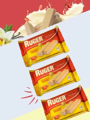 Ruger Austrian Wafers Strawberry, 2.125 Ounce (Pack of 12) Strawberry 12 Count (Pack of 1) - Ruger