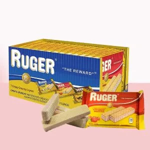 Ruger Austrian Wafers Strawberry, 2.125 Ounce (Pack of 12) Strawberry 12 Count (Pack of 1) - Ruger
