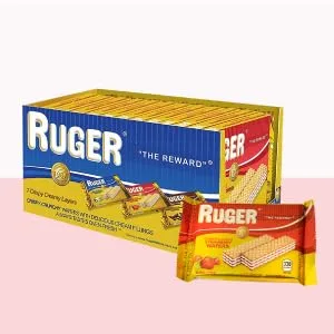 Ruger Austrian Wafers Strawberry, 2.125 Ounce (Pack of 12) Strawberry 12 Count (Pack of 1) - Ruger