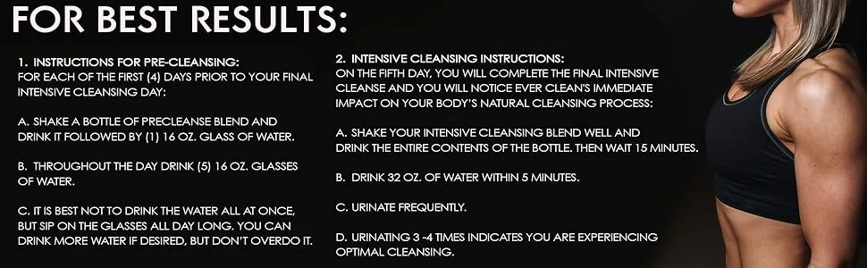Detoxify Ever Clean Cleansing Program – Honey Tea Flavor – (5) x 4oz bottles | Professionally Formulated 5-Day Longer Term Cleansing Solution | Enhanced With Green Tea, Vitamins & Minerals - product information 5
