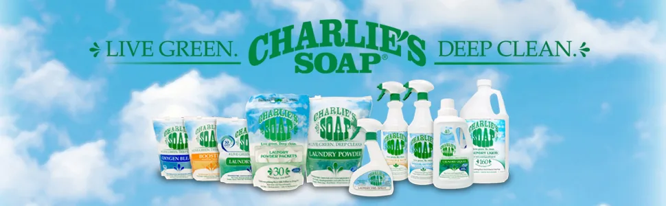 Charlie's Soap - Unscented Powdered Laundry Packets 30 Count (6 Pack 180 Total Loads) 30 Count (6 Pack) - charlie