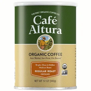 Cafe Altura Whole Bean Organic Coffee, Regular Roast (Packaging May Vary) - Organic Regular Roast Ground Coffee