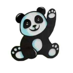 NatureZway Bamboo Perforated Towels Rayon Made from Bamboo, 25 Sheets - Panda