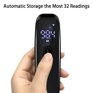 Infrared Thermometer for Adults, Hotodeal Digital Touchless Forehead Thermometer for Fever, Baby Thermometer with Fever Indicator,°C/°F Switchable Black - ifrared thermometer