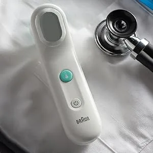 Braun Forehead Thermometer -  Digital Thermometer with Professional Accuracy and Color Coded Temperature Guidance - Thermometer for Adults, Babies, Toddlers and Kids - braun