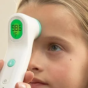 Braun Forehead Thermometer -  Digital Thermometer with Professional Accuracy and Color Coded Temperature Guidance - Thermometer for Adults, Babies, Toddlers and Kids - temp