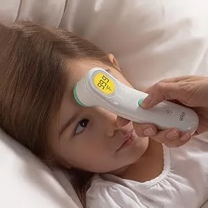 Braun Forehead Thermometer -  Digital Thermometer with Professional Accuracy and Color Coded Temperature Guidance - Thermometer for Adults, Babies, Toddlers and Kids - temp