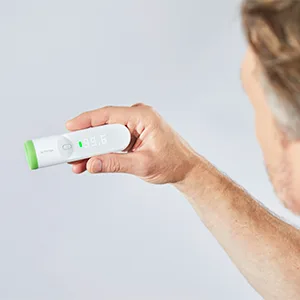 Withings Thermo – Smart Temporal Thermometer, No Contact, Suitable for Baby, Infant, Toddler & Adults, FSA- Eligible New version - reading