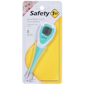 Safety 1st Rapid Read 3-In-1 Thermometer, Aqua, One Size - product information 1