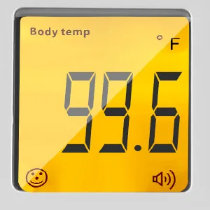 Forehead Thermometer for Adults with 3 in 1 Digital LCD Display, Fever Alarm, Accurate Reading and Memory Function Non-Contact Forehead Thermometer for Body, Room and Surface Measurement - temperature gun