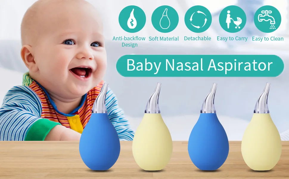 Lamoutor 4Pcs Premium Nasal Aspirator Nose Suction Bulb for Baby - product information 1
