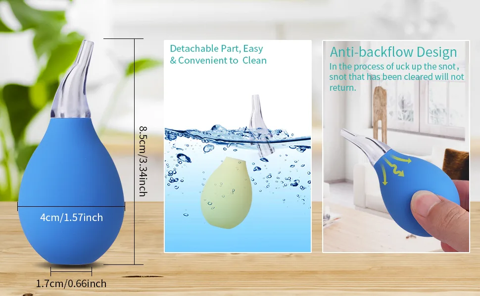 Lamoutor 4Pcs Premium Nasal Aspirator Nose Suction Bulb for Baby - product information 2
