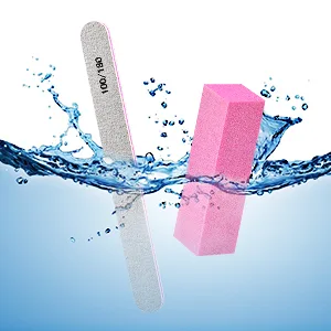Nail Files and Buffer, TsMADDTs Professional Manicure Tools Kit Rectangular Art Care Buffer Block Tools 100/180 Grit 12Pcs/Pa(White) 6pcs White 100 180 Grit & 6pcs Buffer - product information 7