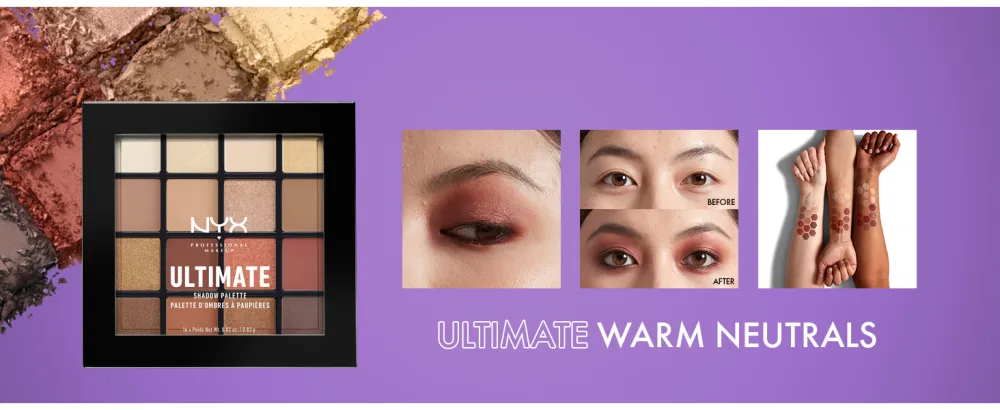 NYX PROFESSIONAL MAKEUP Ultimate Shadow Palette, Eyeshadow Palette - Ultimate Queen - nyx professional makeup ultimate shadow palette eyeshadow palette colorful best drugstore shadow