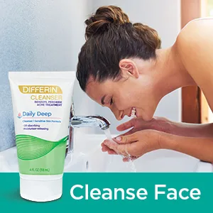 Differin Body Scrub with Salicylic Acid Acne Clearing Improves Tone and Texture Prone Skin on Back Shoulders and Chest, 8 Oz - cleanse
