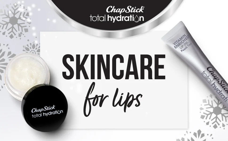ChapStick Total Hydration Lip Kit Gift Set, Lip Moisturizer, Lip Scrub and Lip Balm Set - 4 Count Lip Kit Gift Set Hydration New - skincare for lips