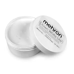 Mehron Makeup Clown White Professional Makeup (2.25 oz) 2.25 Ounce (Pack of 1) - clown white lite light