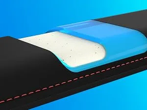 HyperX Wrist Rest – Compact – Cooling Gel – Memory Foam – Anti-Slip - Cool gel-infused memory foam