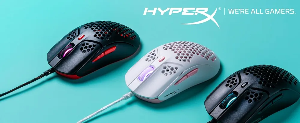 HyperX Wrist Rest – Compact – Cooling Gel – Memory Foam – Anti-Slip - Pulsefire Haste