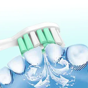 Aoremon Replacement Toothbrush Heads for Philips Sonicare HX9023/65, 10 Pack Green - soicare brush heads