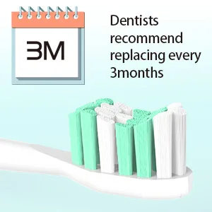 Aoremon Replacement Toothbrush Heads for Philips Sonicare HX9023/65, 10 Pack Green - soicare brush heads