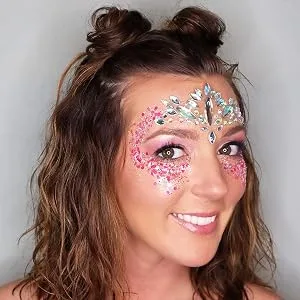 12 Pack - Multi-Colored Face & Body Glitter - Rainbow Chunky Glitter - Uses Include: Festival Rave Makeup Face Body Nails Resin Arts & Crafts, Resin, Tumblers, Bath Bombs Chunky 12 Pack - Iridescent Pink Chunky Glitter