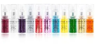 12 Pack - Multi-Colored Face & Body Glitter - Rainbow Chunky Glitter - Uses Include: Festival Rave Makeup Face Body Nails Resin Arts & Crafts, Resin, Tumblers, Bath Bombs Chunky 12 Pack - Spray Glitter by Electric Bliss Beauty