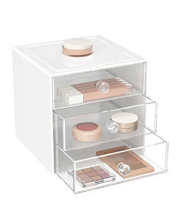 HBlife Lipstick Holder, 36 Spaces Clear Acrylic Lipstick Organizer Display Stand Cosmetic Makeup Organizer for Lipstick, Brushes, Bottles, and More - product information 3