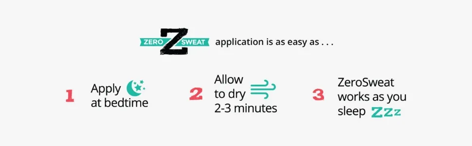 ZeroSweat Antiperspirant Deodorant | Clinical Strength Hyperhidrosis Treatment - Reduces Armpit Sweat (2 Pack) 1.2 Fl Oz (Pack of 2) - zerosweat lotion hyperdrosis no sweat hands face feet underarms armpits stains yellow shirt wet