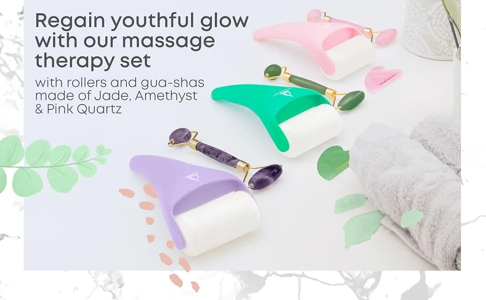 PUR Botanicals Ice and Amethyst Roller for Face 2-in-1 Set - combo 3