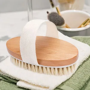 KIPRITII 3 Pack Value Set Includes Dry Brush for Exfoliating, Ergonomically Double-Sided Back Scrubber for Shower & Natural Loofah Pad, Back Shower Brush for Cellulite & Lymphatic - product information 4